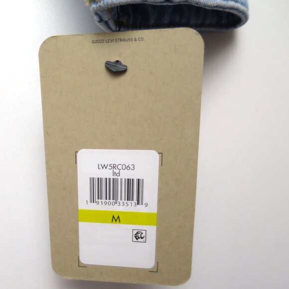 Levi's Denim Crop Moto Jacket Size M - Picture 13 of 13